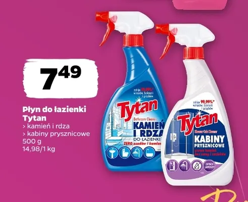 Płyn do łazienki kamień i rdza Tytan promocja w Netto