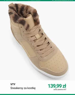 Sneakersy za kostkę VTY promocja w Deichmann