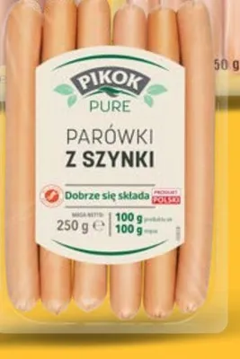 Parówki z szynki Pure promocja w Lidl