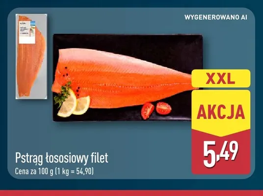 Pstrąg łososiowy filet promocja w Aldi