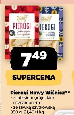 Pierogi z jabłkiem grójeckim i cynamonem promocja w Netto
