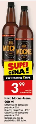 Piwo Mocne Jasne, 900 ml promocja w Twój Market