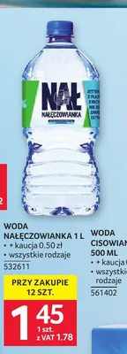 Woda mineralna niegazowana Nałęczowianka promocja w Selgros