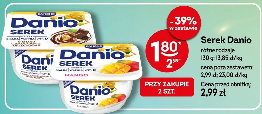 Serek różne rodzaje promocja w Żabka