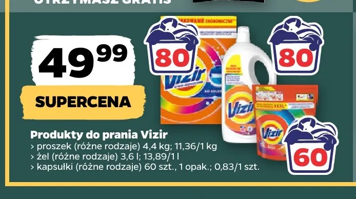 Żel do prania Vizir promocja w Netto
