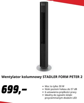 Wentylator kolumnowy Stadler Form Peter 2 promocja w Media Markt