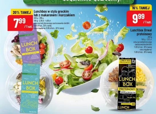 Lunchbox w stylu greckim lub z makaronem i kurczakiem promocja w POLOmarket