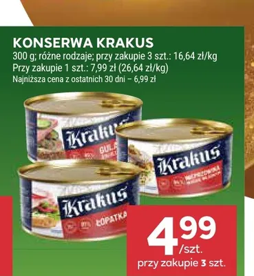 Konserwa Krakus Łopatka promocja w Stokrotka