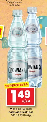 Woda Cisowianka gazowana promocja w emma MARKET