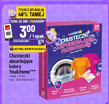 Chusteczki absorbujące kolory promocja w POLOmarket