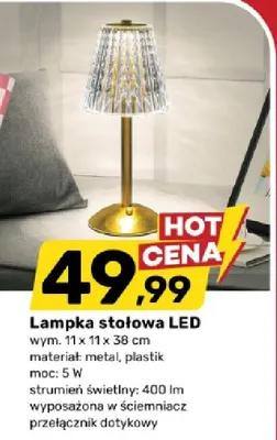 Lampka stołowa LED promocja w Bricomarche