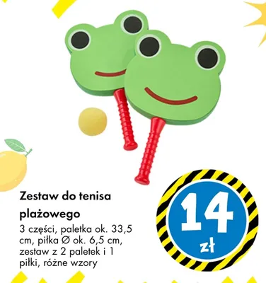 Zestaw do tenisa plażowego TEDi promocja w Tedi