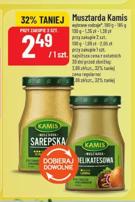 Musztarda sarepska Kamis promocja w POLOmarket