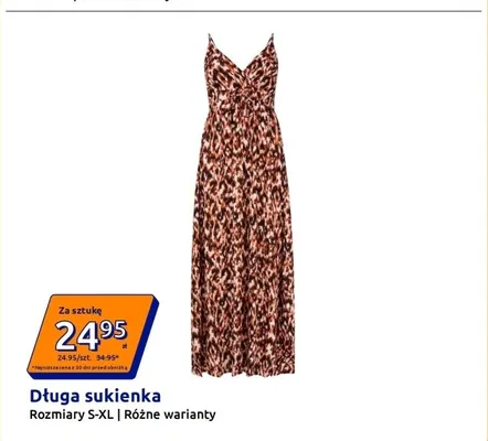Długa sukienka promocja w Action