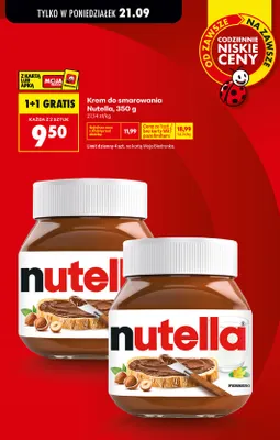 Krem do smarowania Nutella promocja w Biedronka