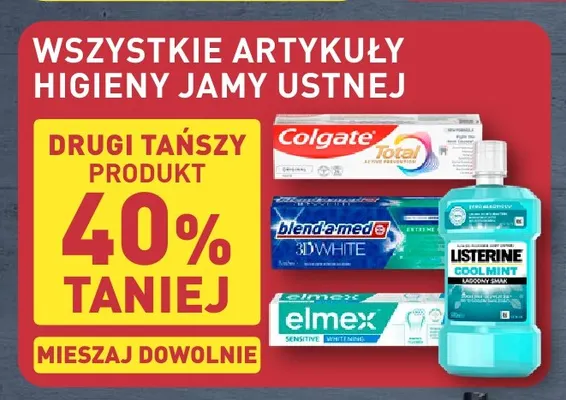 Płyn do płukania jamy ustnej Cool Mint Listerine promocja w Aldi