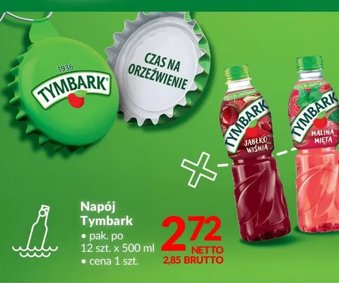 Napój Tymbark Jabłko Wiśnia promocja w Makro