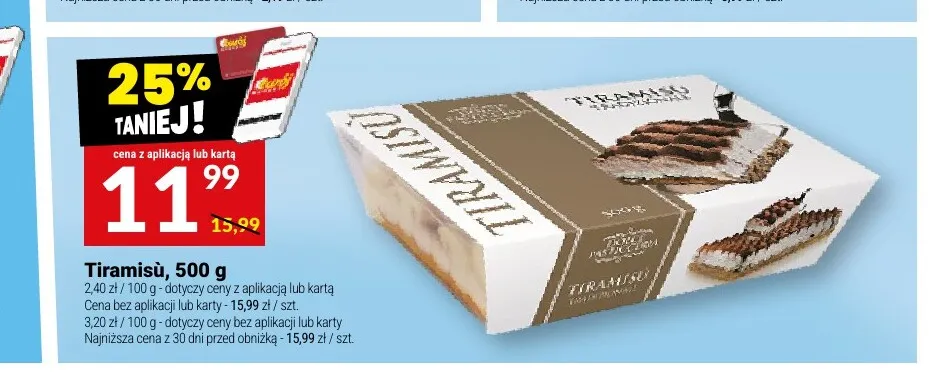 Deser Tiramisù promocja w Twój Market