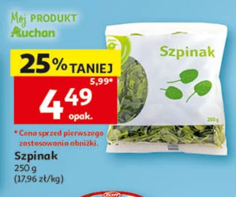 Szpinak promocja w Auchan