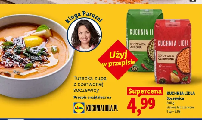 Soczewica zielona Kuchnia Lidla promocja w Lidl