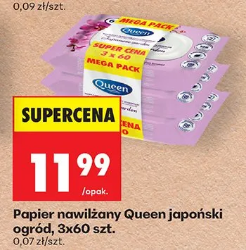 Papier nawilżany japoński ogród promocja w Biedronka