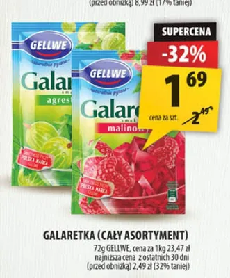 Galaretka o smaku agrestowym Gellwe promocja w Arhelan