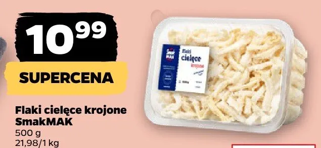 Flaki cielęce krojone 500 g promocja w Netto