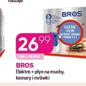 Elektro + płyn na muchy komary i mrówki Bros promocja w Drogerie Koliber