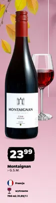Wino czerwone Montaignan G.S.M. promocja w Netto