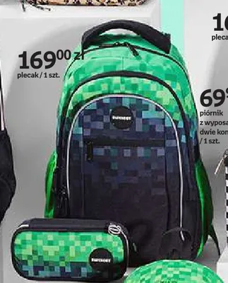 Plecak BackUP zielono-czarny promocja w Empik