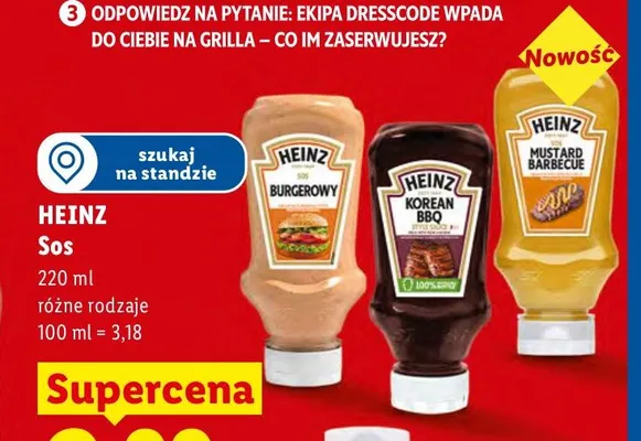Sos Korean BBQ Heinz promocja w Lidl