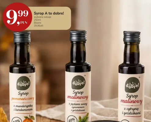 Syrop malinowy z cytryną i goździkami A to dobre! promocja w Market Point