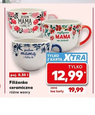 Filiżanka ceramiczna 0,35l promocja w Kaufland