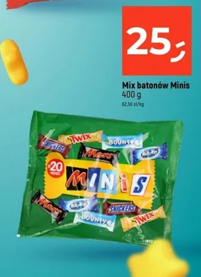 Mix batonów Minis promocja w Dealz