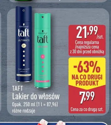 Lakier do włosów Taft promocja w Aldi