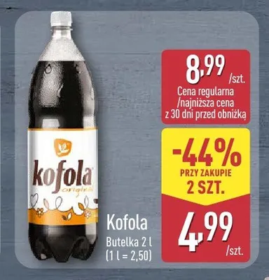 Napój gazowany Kofola promocja w Aldi