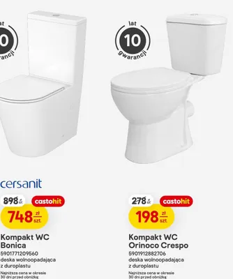 Kompakt WC Orinoco Crespo promocja w Castorama