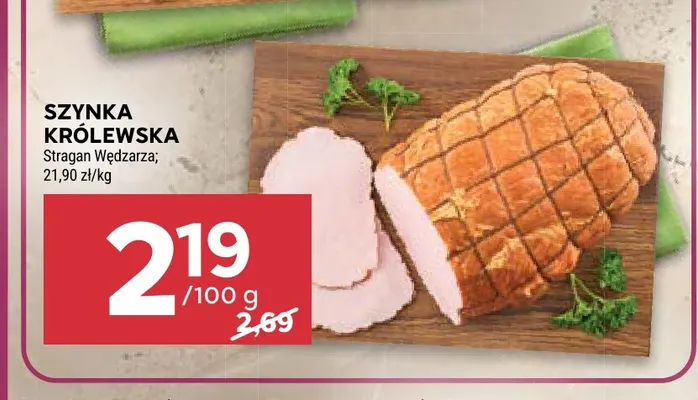 Szynka królewska Stragan Wędzarza promocja w Stokrotka