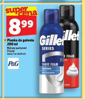 Pianka do golenia Gillette Series Scented promocja w TOPAZ