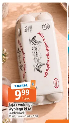 Jaja z wolnego wybiegu kl.M Czachorowski promocja w Leclerc