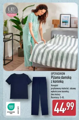 Piżama damska z koronką UP2FASHION promocja w Aldi