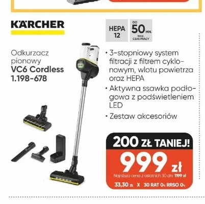 Odkurzacz pionowy Kärcher VC6 Cordless promocja w Max Elektro