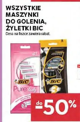 Wszystkie maszynki do golenia, żyletki BIC promocja w Stokrotka