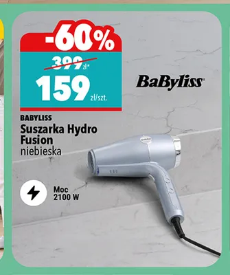 Suszarka do włosów BaByliss Hydro Fusion promocja w Biedronka