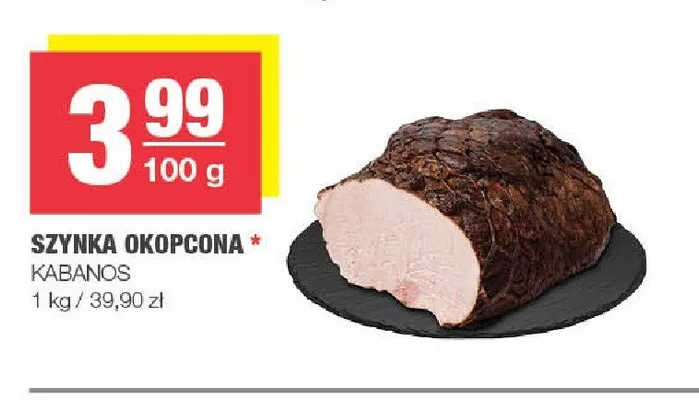 Szynka okopcona Kabanos promocja w SPAR