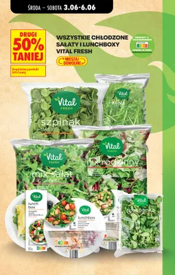 Mix sałat z roszponką Vital Fresh promocja w Biedronka