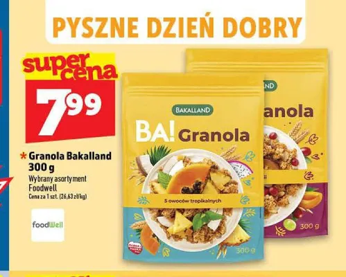 Granola Bakalland BA! promocja w TOPAZ