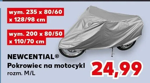 Pokrowiec na motocykl Newcential rozm. M/L promocja w Kaufland
