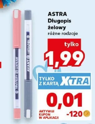 Długopis żelowy Astra promocja w Kaufland
