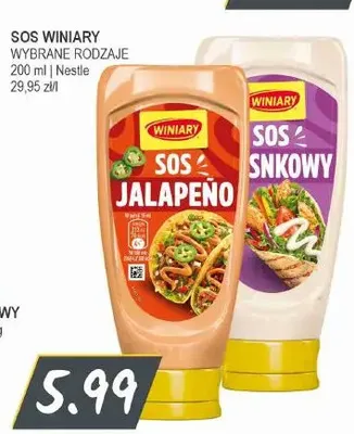 Sos Winiary Czosnkowy promocja w Słoneczko